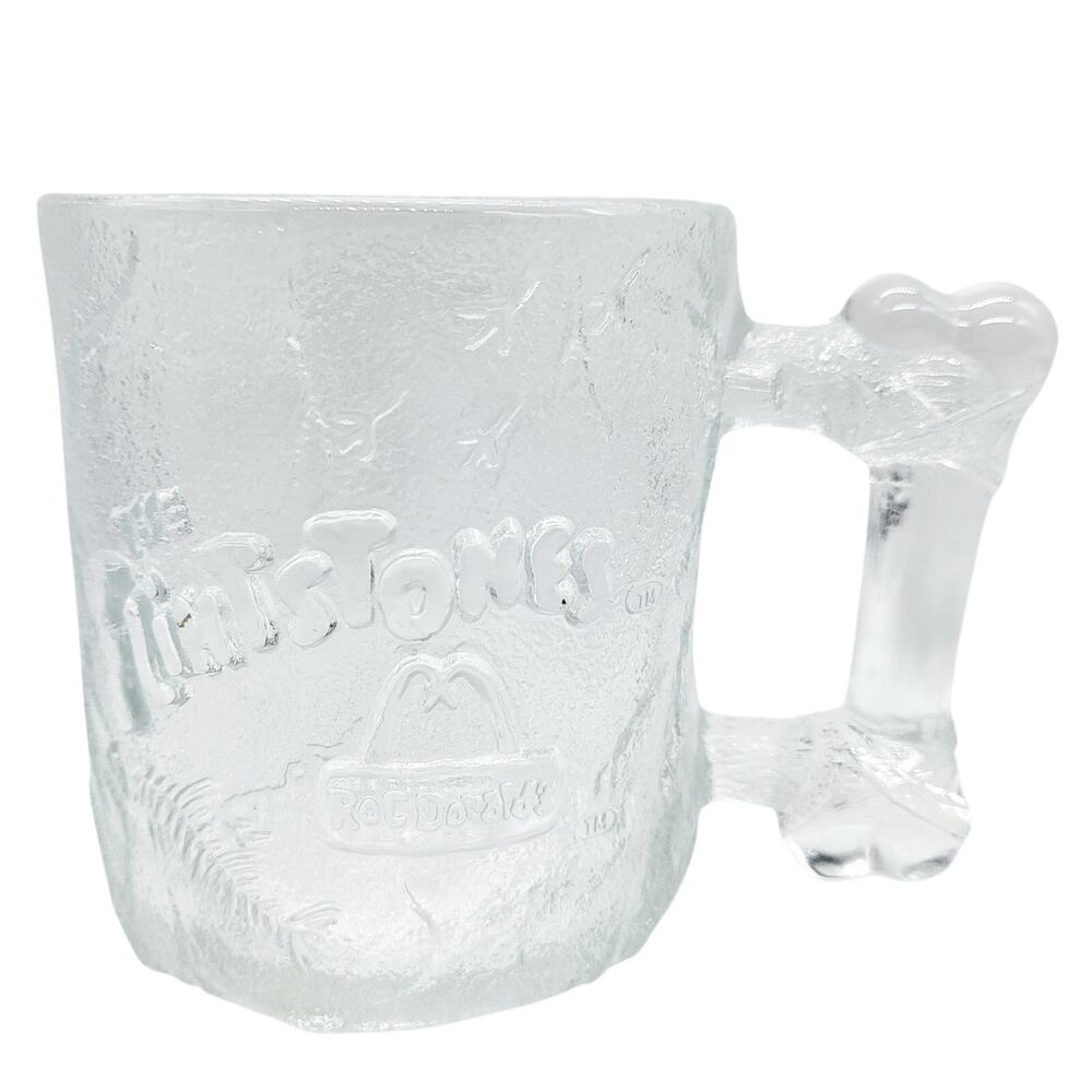 Vtg 1993 McDonald's The Flintstones PRE-DAWN Glass Mug Collectible Made in USA